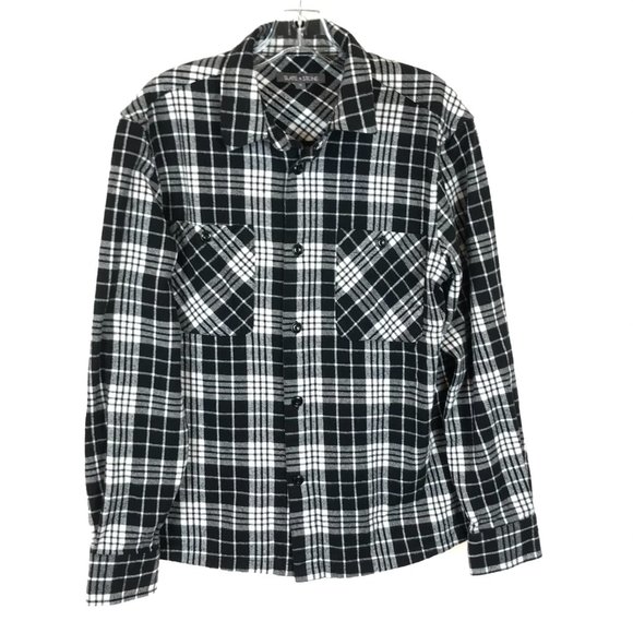 Slate & Stone Plaid Button Down Heavy Flannel Top - Picture 2 of 4
